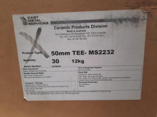 30 x CMS Ceramic 50mm Tees - MS2232
