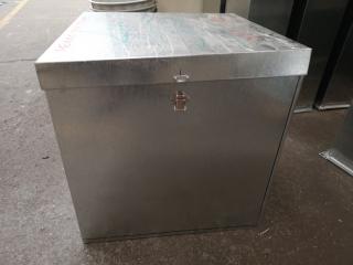 Custom Made Galvanised Steel Storage Trunk Case Box