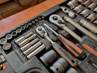 Bahco Dymamic Drive Combined Socket & Dpanner Set S87+7