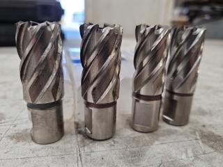 4x Annular Cutters by FE Power Tools, 20mm and 22mm