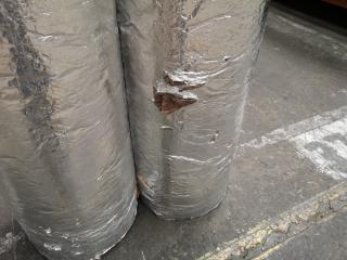 2x Insulated Galvanised Steel Duct Flues, 300x1200mm Size