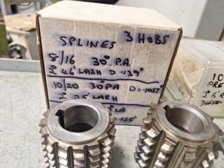 5 x Gear Hobber Cutters