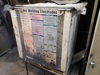 Lot of Assorted Welding Electrodes W/ Dry Cabinet