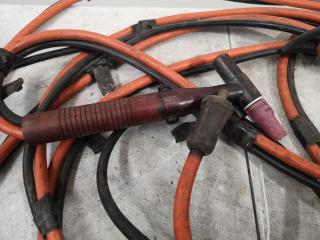 4x Assorted Welding Cables