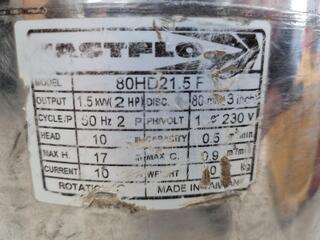 Fastflo 80HD21.5F submersible pump