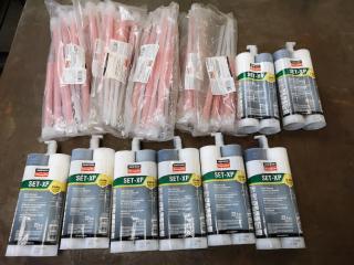 8x Simpson Strong-Tie SET-XP Anchoring Adhesive w/ Mixing Nozzles