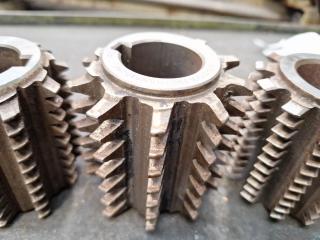 5 x Gear Hobber Cutters