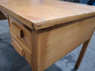 Vintage Wood Office Desk