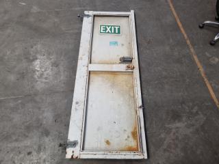 Steel Workshop Exterior Door w/ Steel Frame