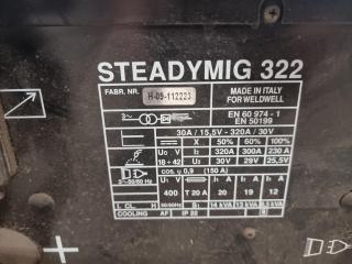 Weldwell Stead MIG322 Welder with Steady Mig 4WD Wire Feeder