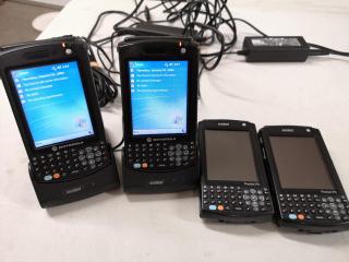 4x Motorola Symbol MC50 Mobile Handheld Computers w/ 2x Charging Cradles