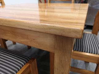 Stylish Macrocarpa Cafe Table and Chairs Set