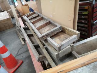 Assorted Wood Concrete Formers