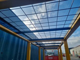 Covered Steel Walkway