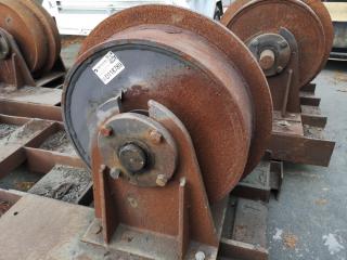 2x Sets of Large Industrial Tank Rollers