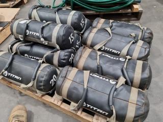 10x Titan Strength Bags  Assorted Weights
