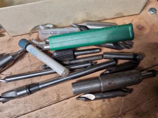 Assorted Milling Cutters, Bits, Vices, & More