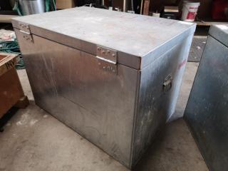 Custom Galvanised Steel Worksite Tool Storage Bin