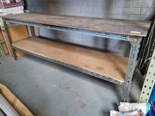Workshop Bench Table Storage Shelf