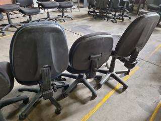 5x Office Gas-Lift Desk Chairs