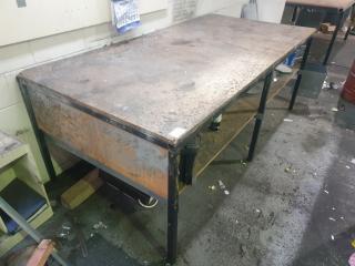 Large Steel Framed Workbench