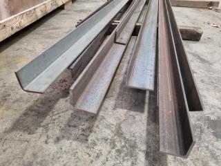 9x Assorted Angle & Channel Steel