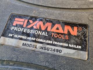 Fixman Clipped Head Cordless Framing Nailer Kit