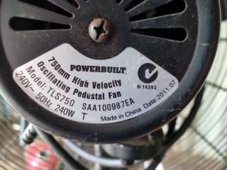 PowerBuilt 750mm Heavy Duty Oscillating Pedestal Fan