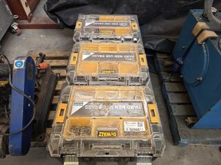 3 x DeWalt Bins and Contents