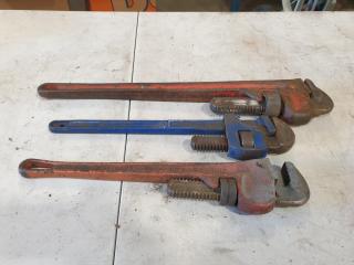 3 x Pipe Wrenches