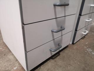 2x Office Mobile Drawer Units