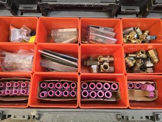 Plastic Container of TIG Welder Supplies