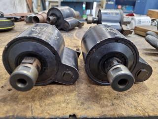 2x Vintage Tapmatic NCR50 Taping Head with BT40 Tool Holder