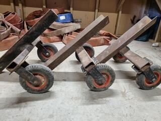 3x Material Transport Trollies