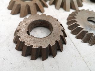 9x Assorted Milling Gear & Bevel Cutters