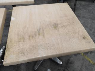 3x Square Cafe Tables