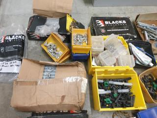 Large Lot of Bolts, Nuts and Industrial Supplies
