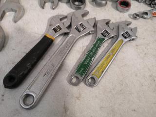 25x Assorted Combination & Adjustable Wrenches