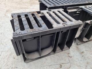 Assorted Outdoor Drainage Gutter Assemblies