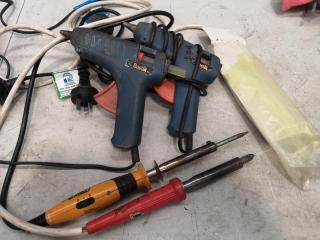 2x Soldering Tools w/ 2x Hot Glue Guns