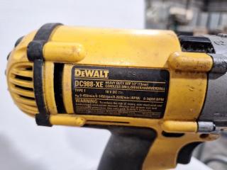 DeWalt DC988-XE Cordless Drill (With Battery, Charger, Carrying Case)
