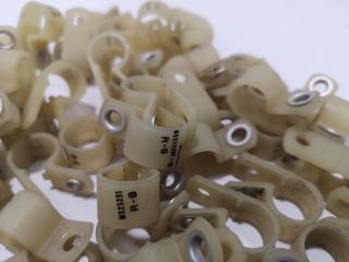 60x Aviation Plastic Loop Clamps for Wire Support Type MS25281 R8