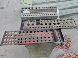 Mobile Steel Workshop Drill Bit Rack & Cabinet