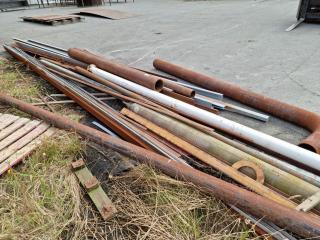 Large Assortment of Steel Pipes - Box Section etc