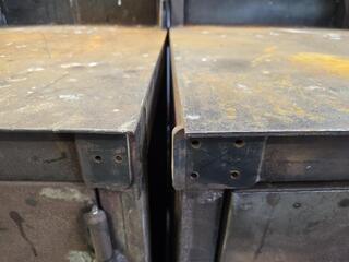 Three Unit Modular Steel Workbench 