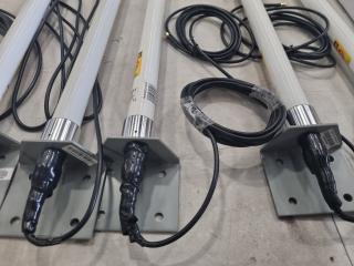 7x L-Com Hyperlink Omnidirectional 800/900Mhz Antennas