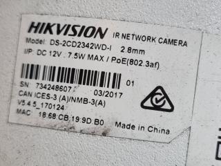 4x Hikvision 4mp Network Turrent Dome Security Cameras