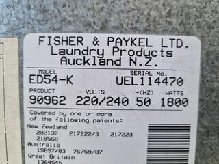 Fisher & Paykel 4.5kg Vented Clothes Dryer ED54-K