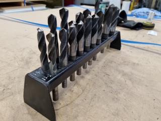 17-Piece Industrial Drill Set w/ Steel Stand
