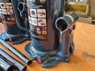 2x 12-Ton Welded Bottle Jacks by The Tool Shed